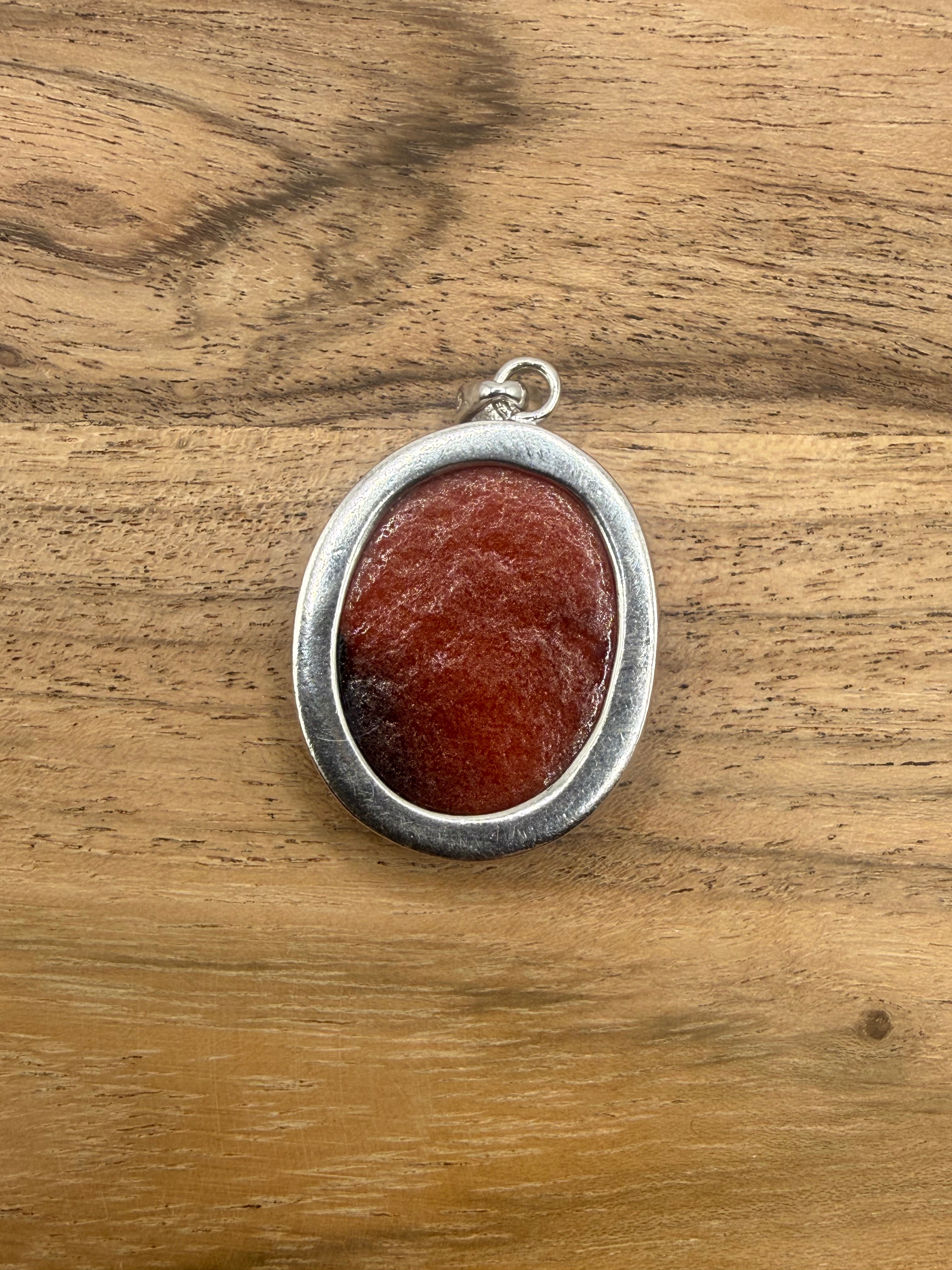 Sterling Silver Dichroic Glass Pendant