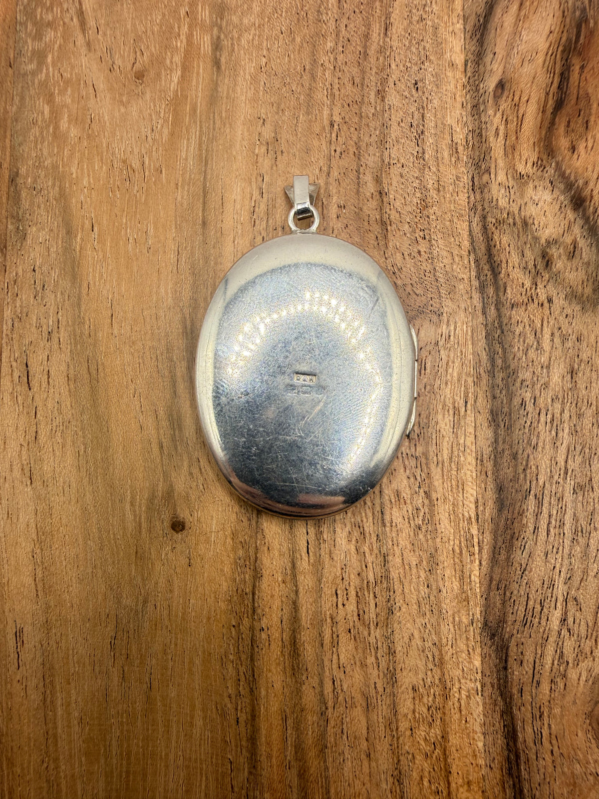 Vintage Floral Engraved Sterling Silver Locket